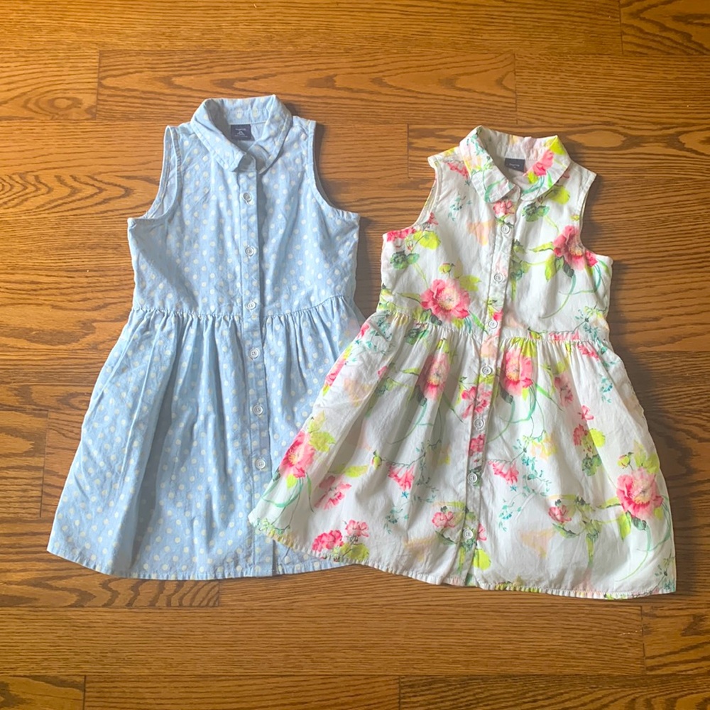2 NWOT gorgeous GAP girls dresses, size 4/5 (XS).